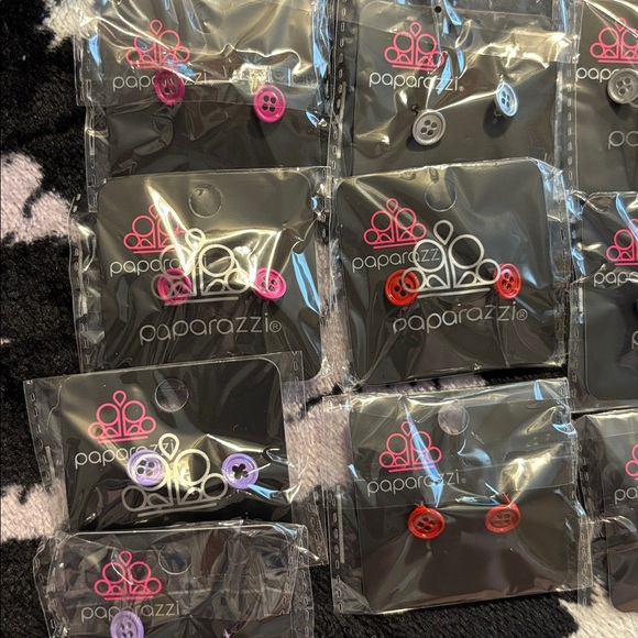 Button earrings - Picture 2 of 4